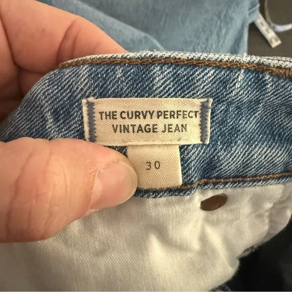 Madewell Light Blue The Curvy Perfect Vintage Jeans Size 30 Women High Rise - Picture 9 of 11